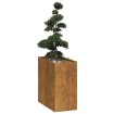 Jardinera oxidada 40x80x80 cm acero corten