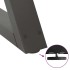 Patas para mesa de centro 2 uds acero antracita 60x(42-43,3)