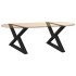 Patas para mesa de centro 2 uds acero negro 70x(42-43,3)
