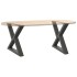 Patas para mesa de centro 2 uds acero antracita 50x(42-43,3)