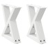 Patas para mesa de centro 2unidades acero blanco