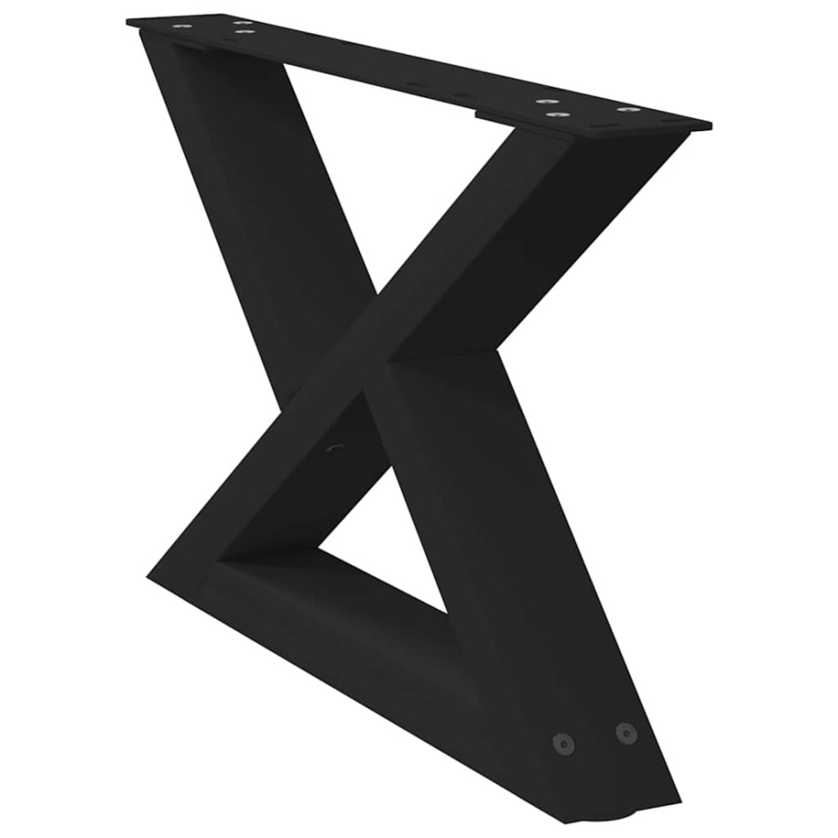 Patas para mesa de centro 2 unidades acero negro