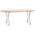 Patas de mesa de centro 2uds acero blanco 28x(42-43,3)