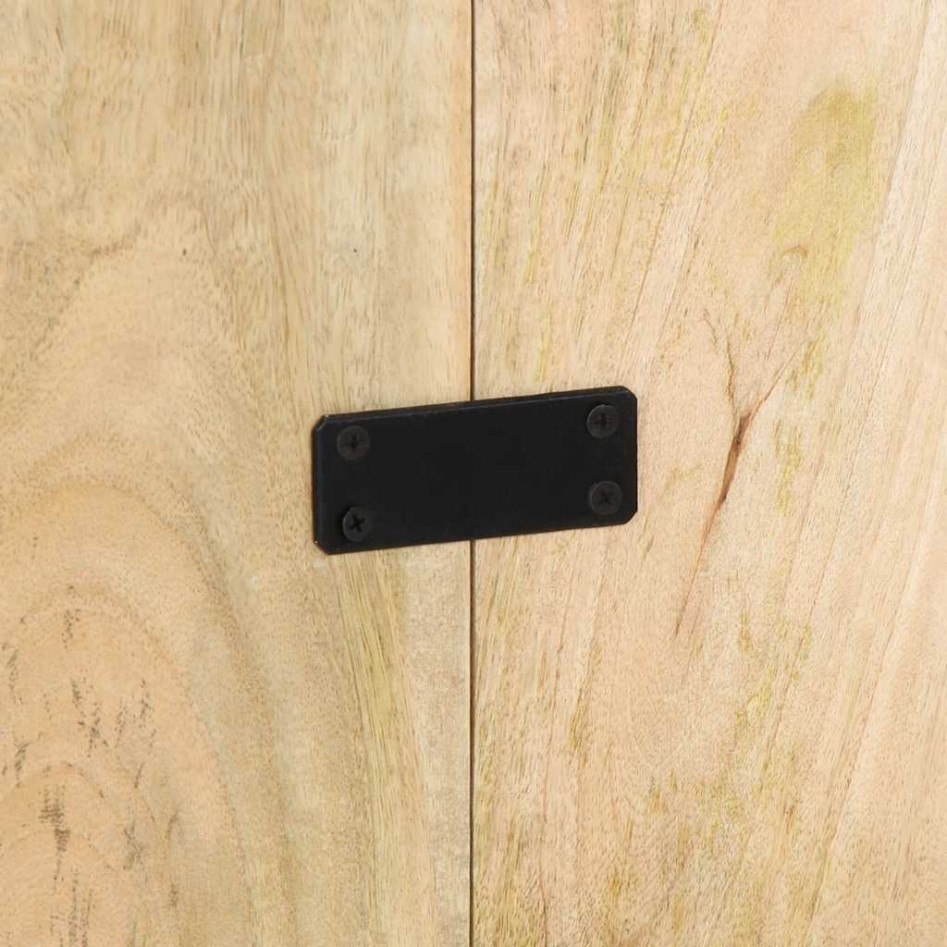 Cabecero de cama 140 cm madera maciza de mango