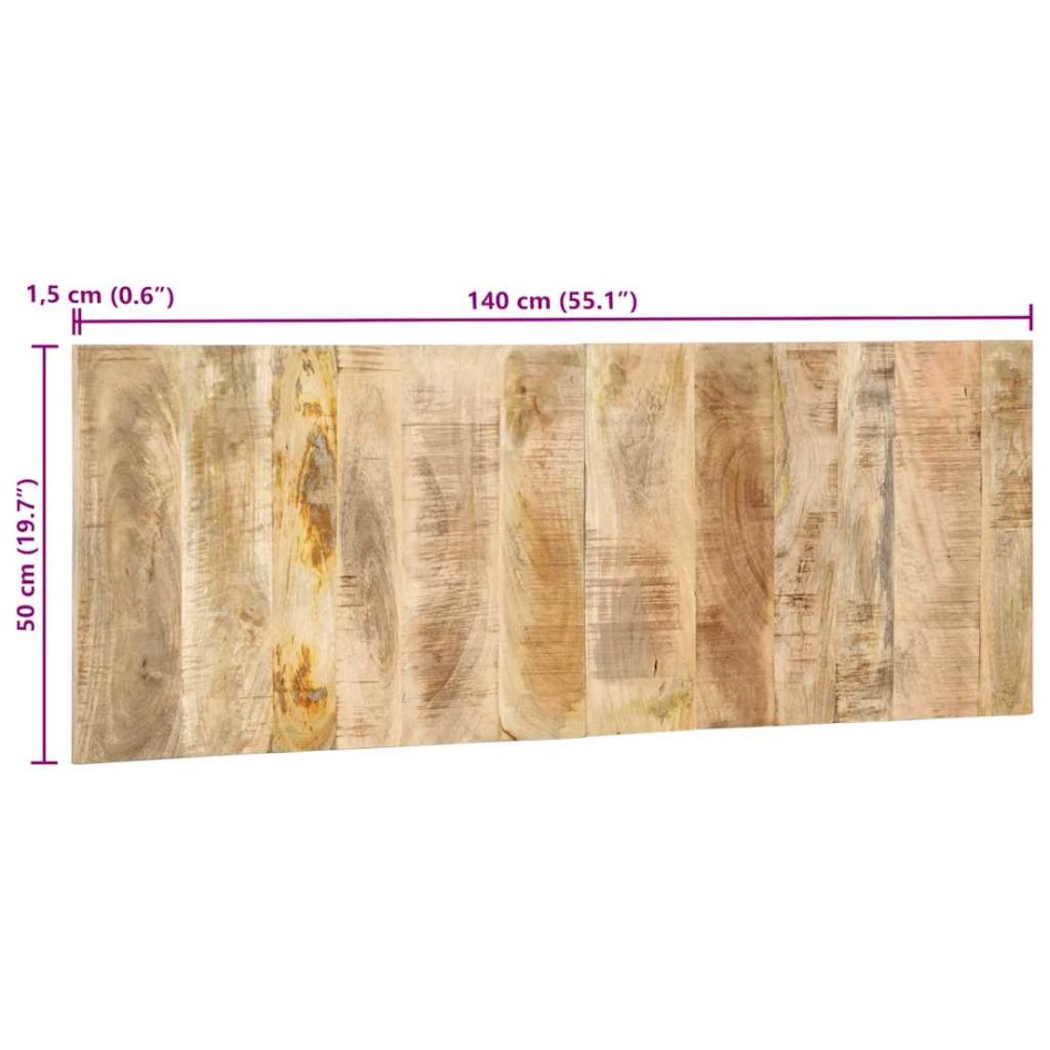 Cabecero de cama 140 cm madera maciza de mango