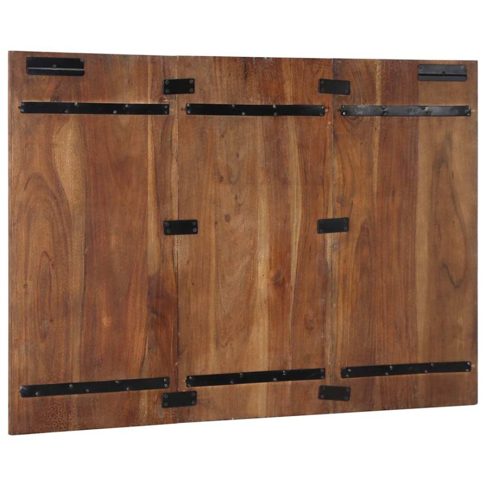 Cabecero de cama multicolor 120 cm madera maciza