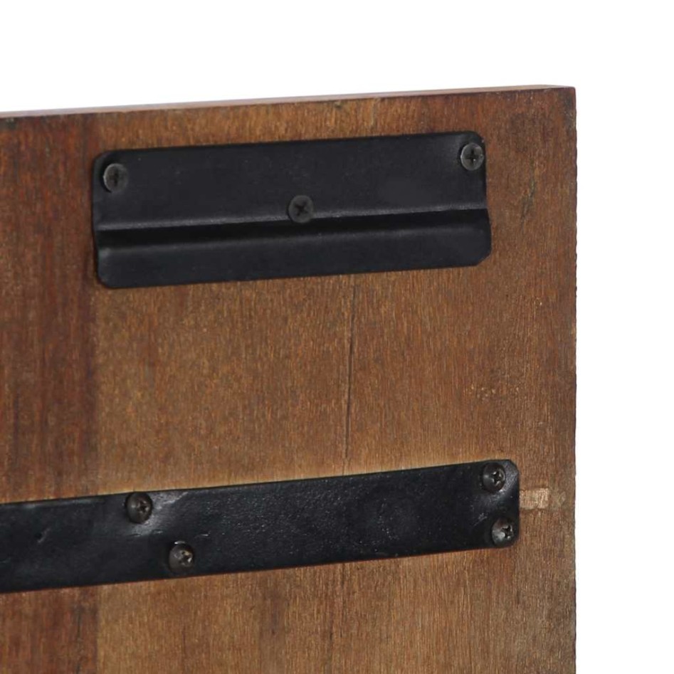 Cabecero de cama multicolor 120 cm madera maciza