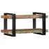 Estante de pared multicolor de madera maciza