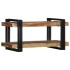 Estante de pared multicolor de madera maciza