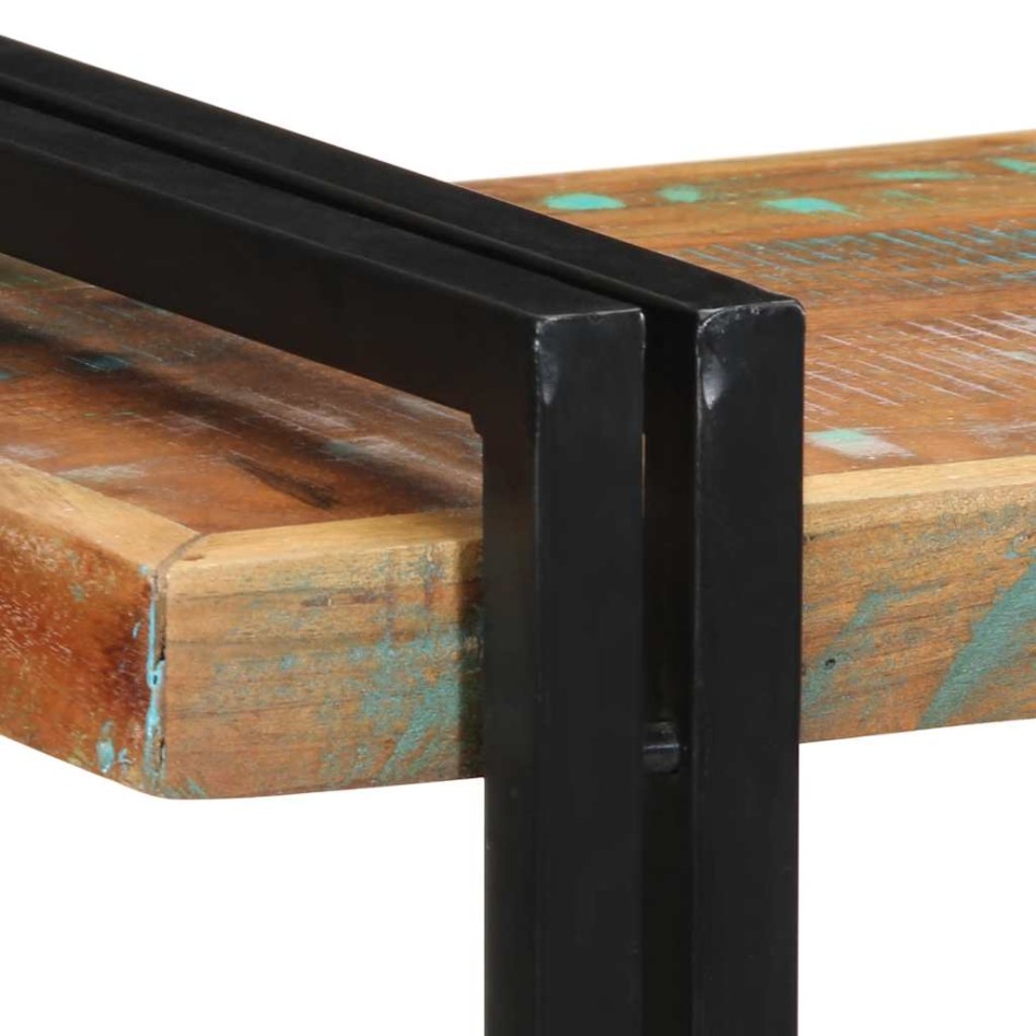 Estante de pared multicolor de madera maciza