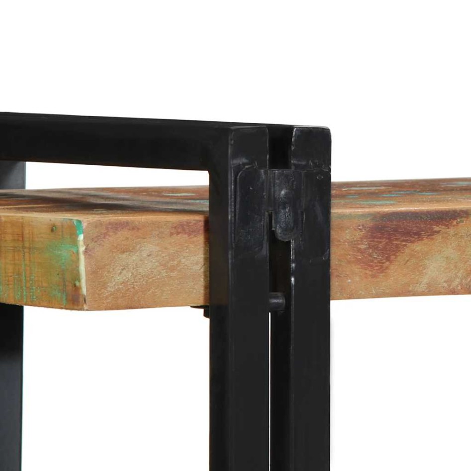 Estante de pared multicolor de madera maciza