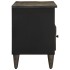 Mueble de TV madera maciza de mango negro 100x33x46
