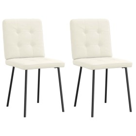 Sillas de comedor 2 unidades terciopelo