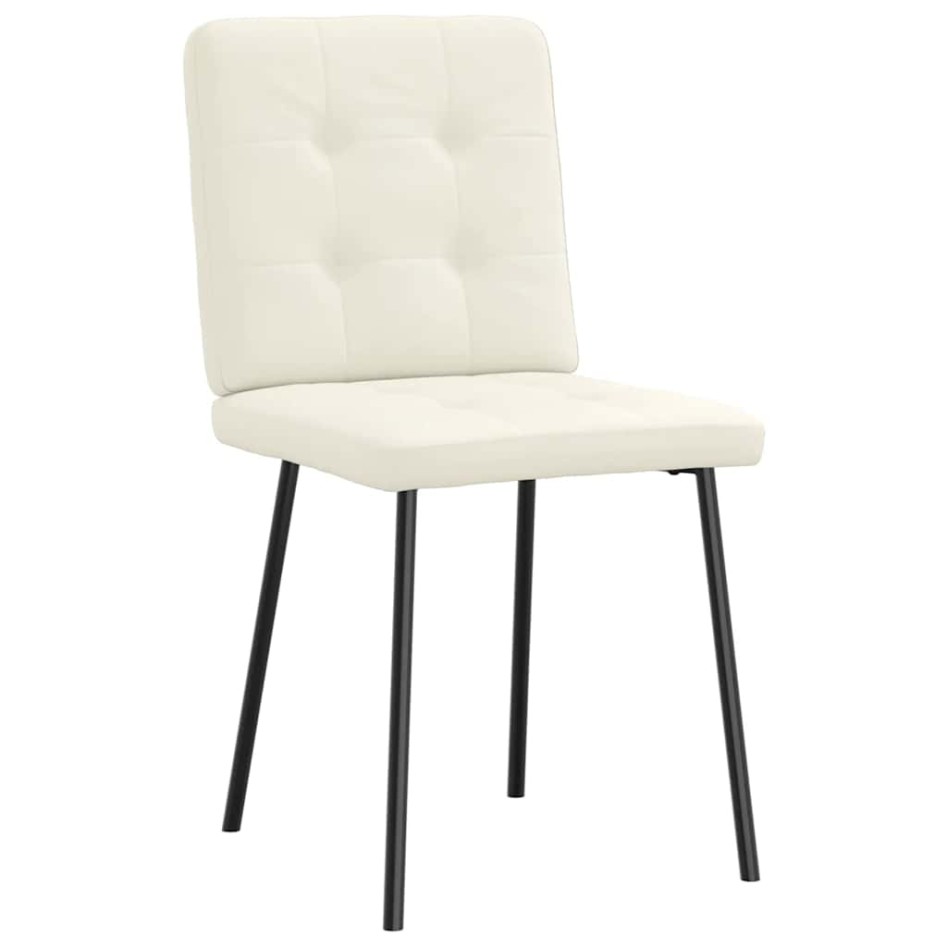 Sillas de comedor 2 unidades terciopelo