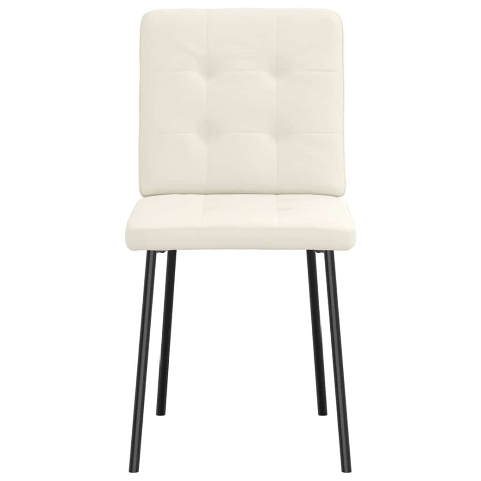 Sillas de comedor 2 unidades terciopelo