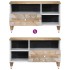 Mueble de TV madera maciza de mango 80x33,5x46