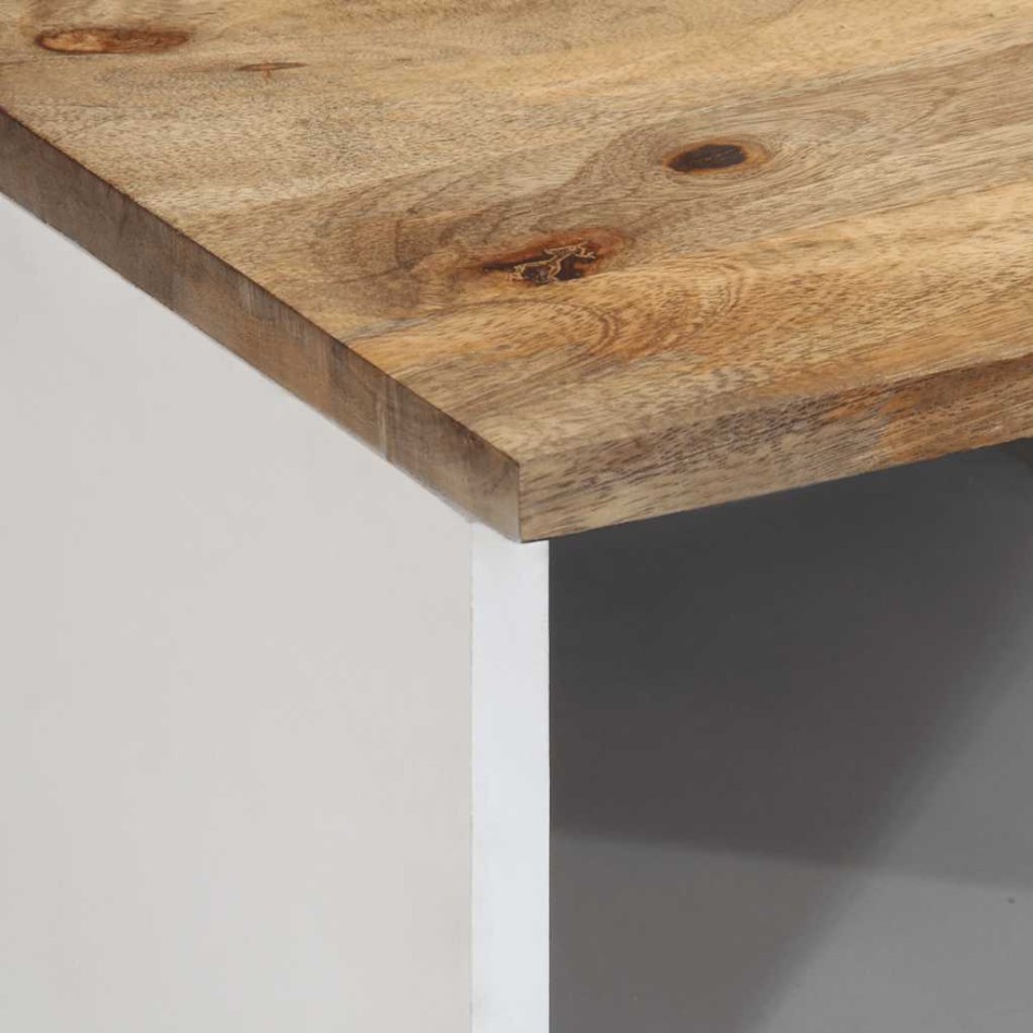 Mueble de TV madera maciza de mango 80x33,5x46