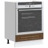 Mueble de horno Kalmar marrón roble madera