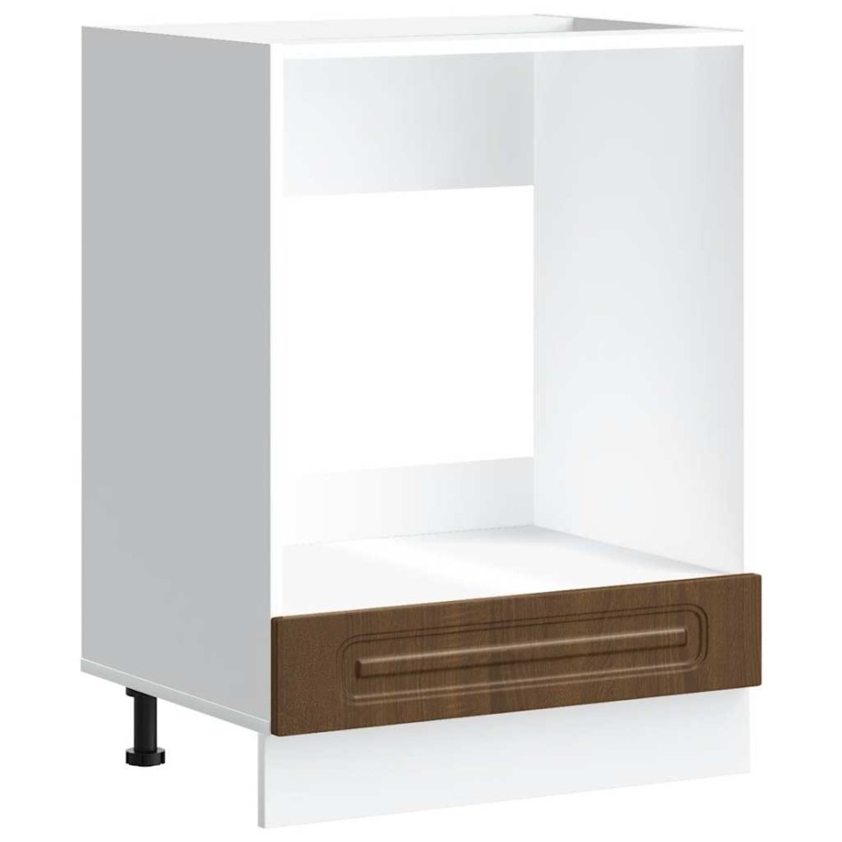 Mueble de horno Kalmar marrón roble madera