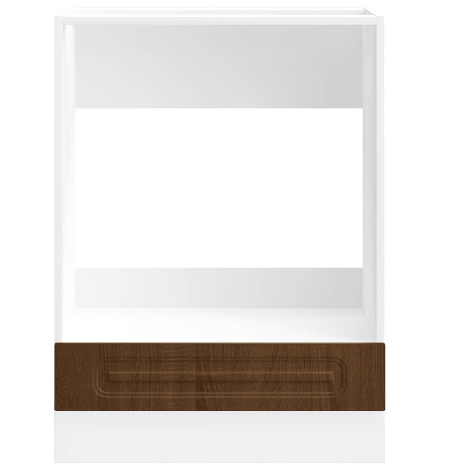 Mueble de horno Kalmar marrón roble madera