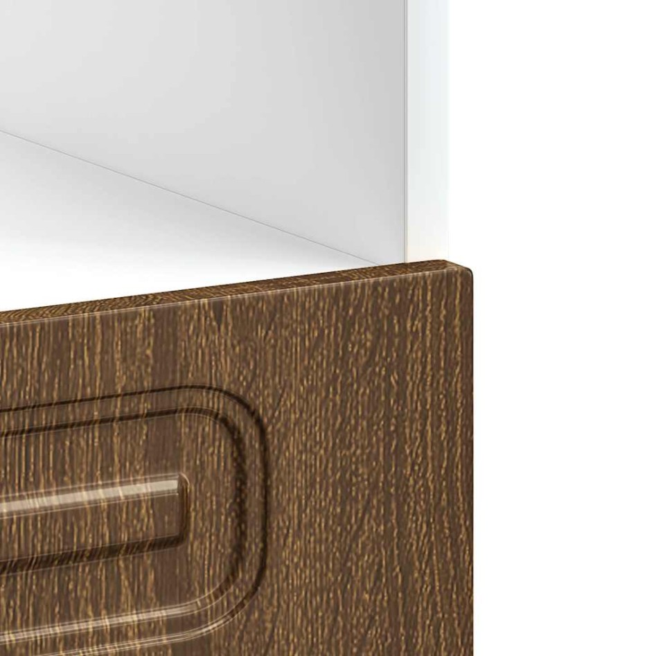 Mueble de horno Kalmar marrón roble madera