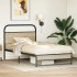 Estructura de cama sin colchón 90x190 cm madera roble