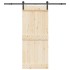 Kit de herrajes para puertas correderas acero negro 200