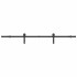 Kit de herrajes para puertas correderas acero negro 200