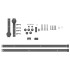 Kit de herrajes para puertas correderas acero negro 200
