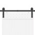 Kit de herrajes para puertas correderas acero negro 200