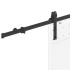 Kit de herrajes para puertas correderas acero negro 200