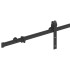 Kit de herrajes para puertas correderas acero negro 200