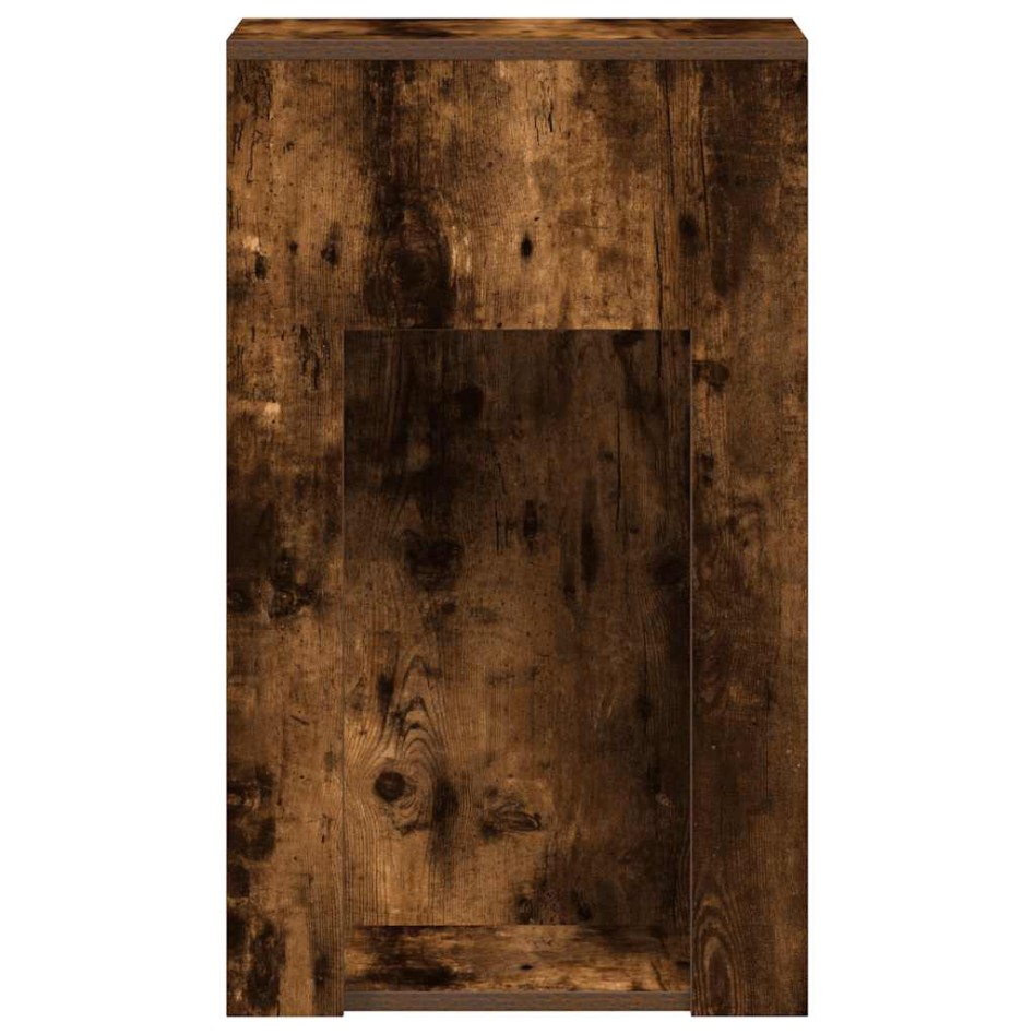 Torre de ordenador con cajón roble ahumado 30x44x74