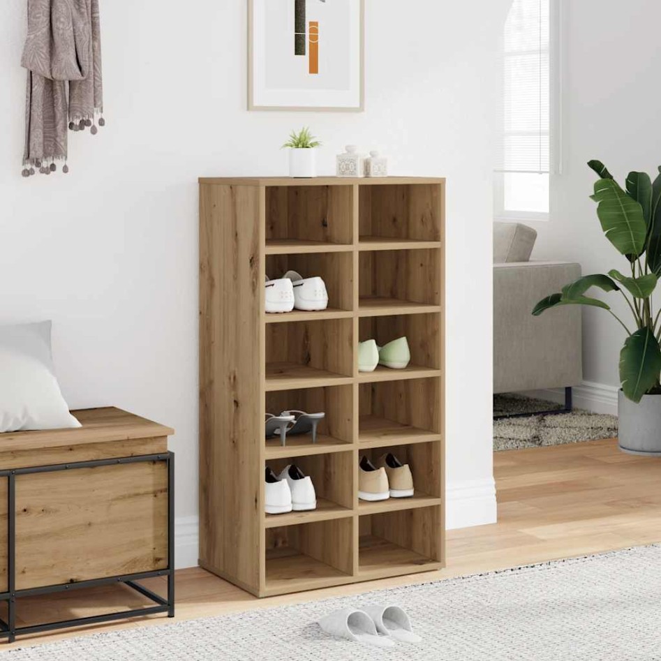 Mueble zapatero madera contrachapada roble