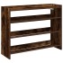 Zapatero madera contrachapada roble ahumado 80x25x62