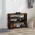 Zapatero madera contrachapada roble ahumado 80x25x62