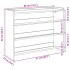 Zapatero madera contrachapada roble ahumado 80x25x62
