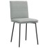 Sillas de comedor 2 unidades terciopelo gris