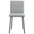 Sillas de comedor 2 unidades terciopelo gris