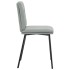 Sillas de comedor 2 unidades terciopelo gris