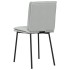 Sillas de comedor 2 unidades terciopelo gris