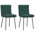 Sillas de comedor 2 unidades terciopelo verde
