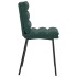 Sillas de comedor 2 unidades terciopelo verde