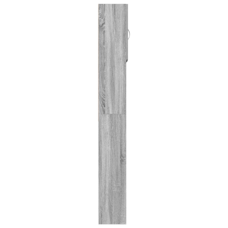 Armario de lavadora madera ingeniería gris sonoma 64x24x190