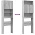 Armario de lavadora madera ingeniería gris sonoma 64x24x190