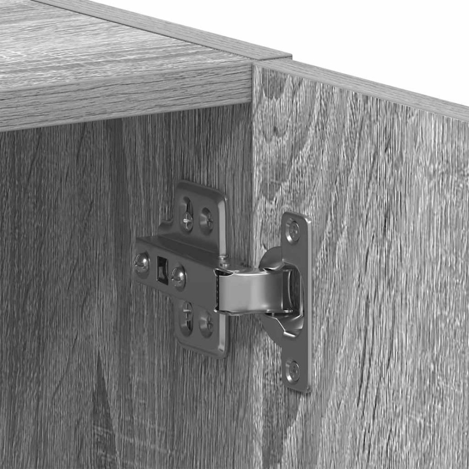 Armario de lavadora madera ingeniería gris sonoma 64x24x190