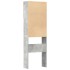 Armario de lavadora madera ingeniería gris hormigón