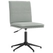 Silla de comedor terciopelo gris claro