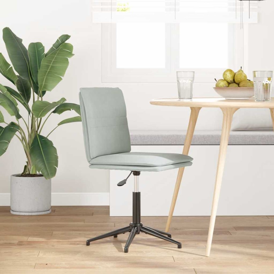 Silla de comedor terciopelo gris