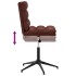 Silla de comedor cuero sintético marrón